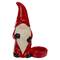 7" Red & Black Gnome Tea Light Christmas Candle Holder